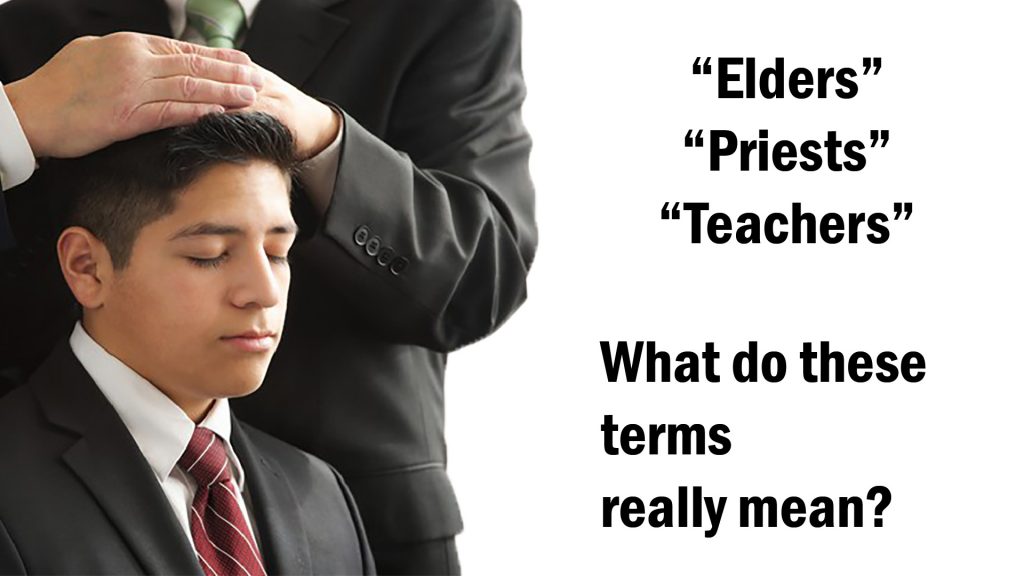Elders Priests Teachers